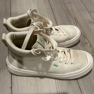 Cariuma IBI High Off White Knit Sneaker Women's Size 7